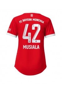 Fotbalové Dres Bayern Munich Jamal Musiala #42 Dámské Domácí Oblečení 2022-23 Krátký Rukáv